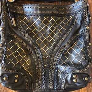 Isabella Fiore Stud Muffin Carina Lge leather tote